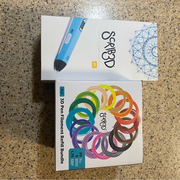Blue 3D Pen with Filament Refill Bundle - Picture 1 of 6